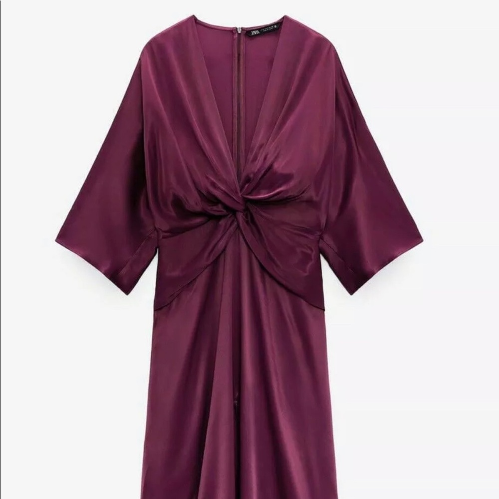 Dress long v-neck